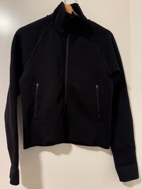 Lululemon Black Textured Full Zip Jacket Size 6